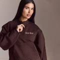 Lounge Underwear Lounge Living Quarter-Zip Jumper - Chocolate