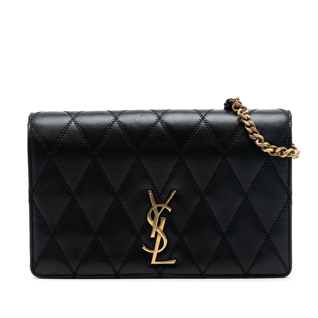 Diamond Quilted Lambskin Angie Chain Bag