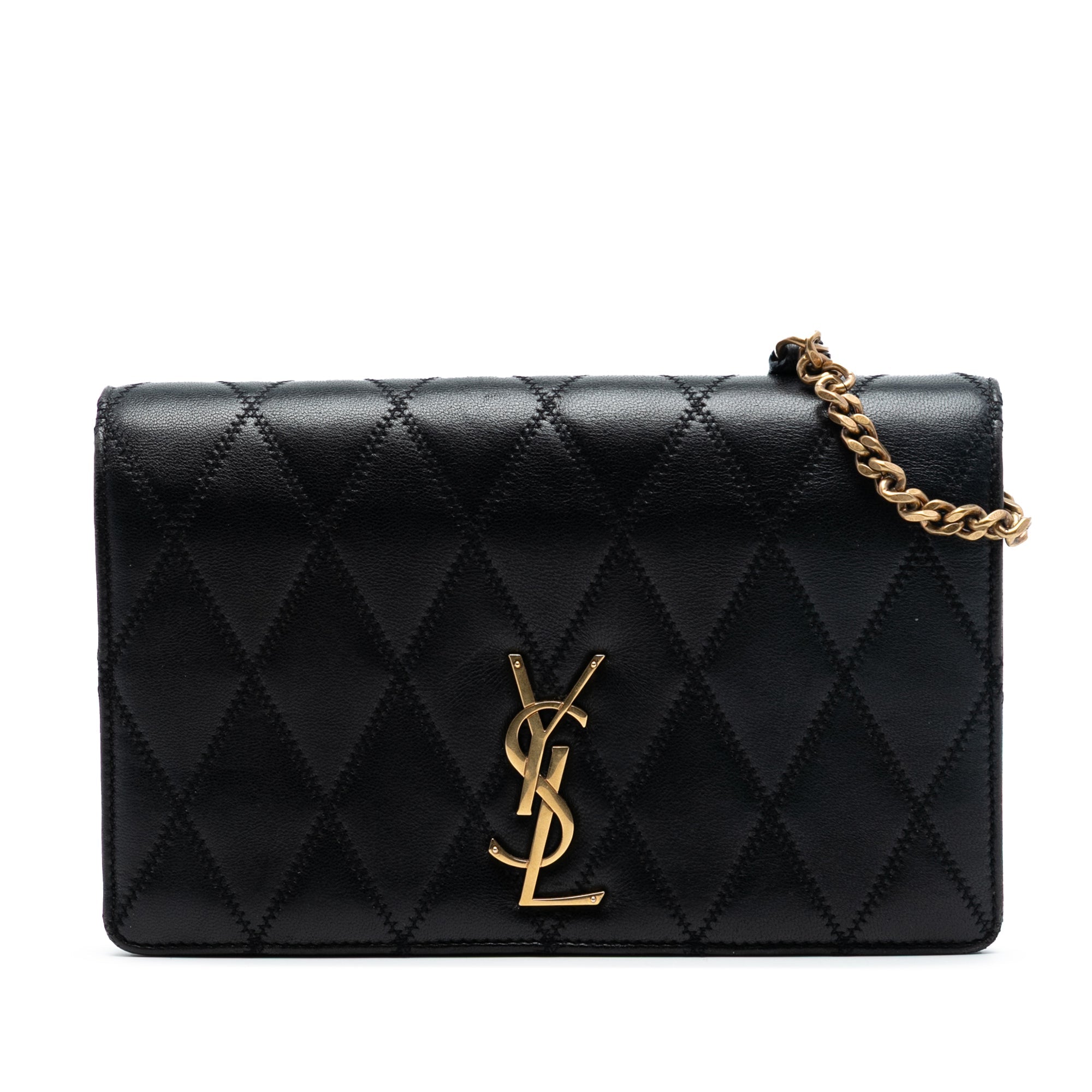 Diamond Quilted Lambskin Angie Chain Bag