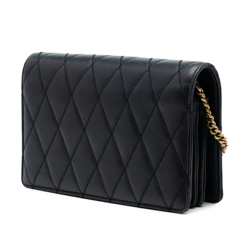 Diamond Quilted Lambskin Angie Chain Bag