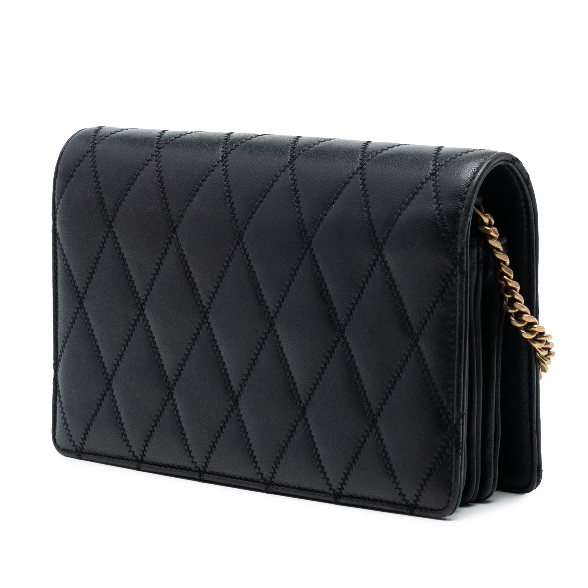 Diamond Quilted Lambskin Angie Chain Bag
