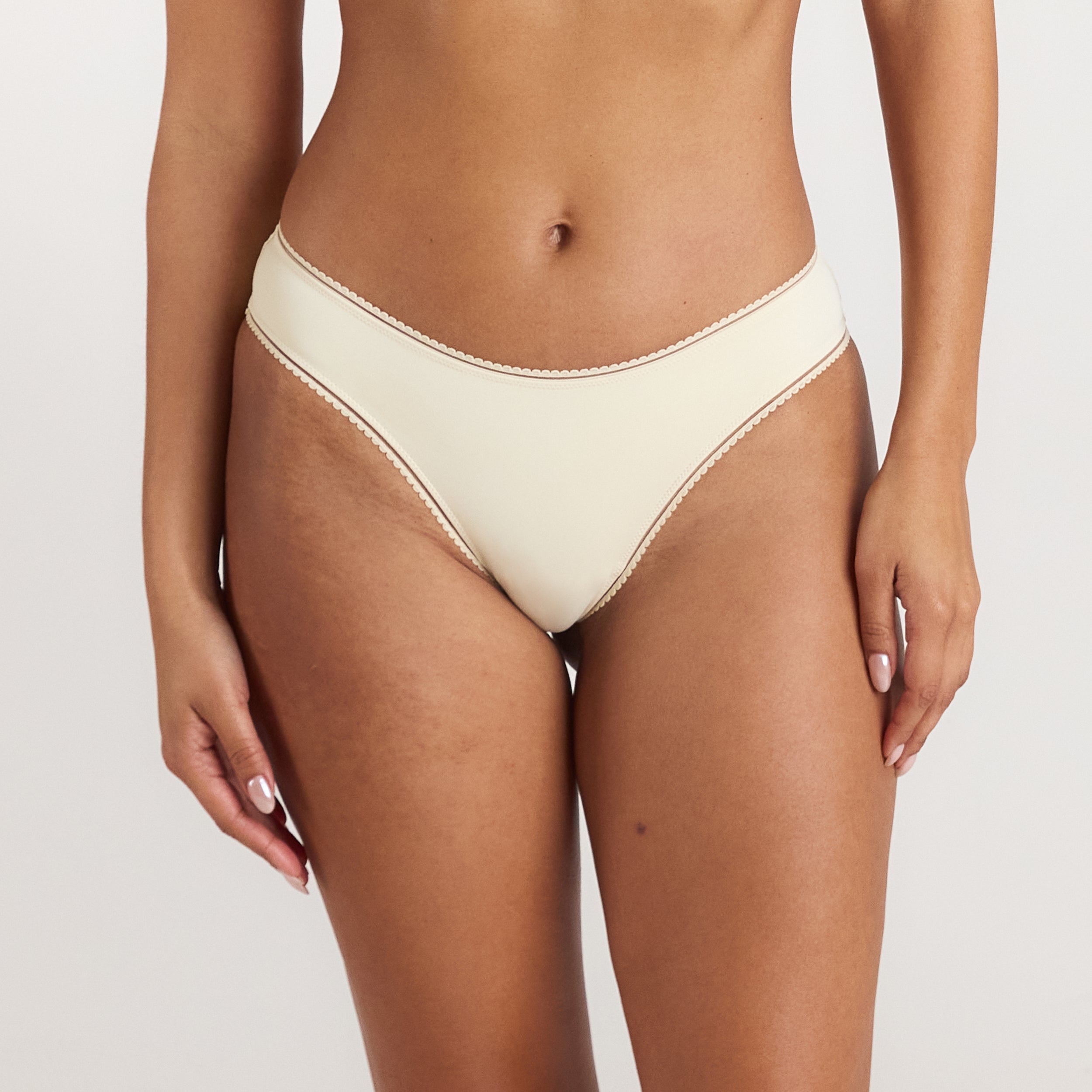 Lounge Underwear Comfort Brazilian Briefs - Latte