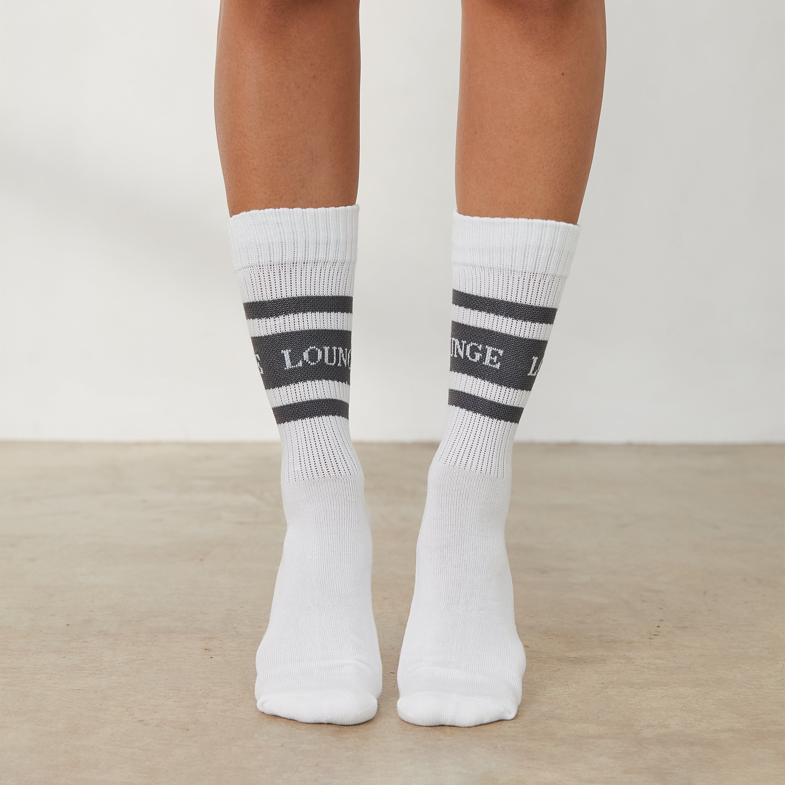 Lounge Underwear Essential Socks (2 Pack) - Charcoal