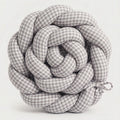 Trenza Protectora de Cuna y Cama Artesanal - Vichy Gris