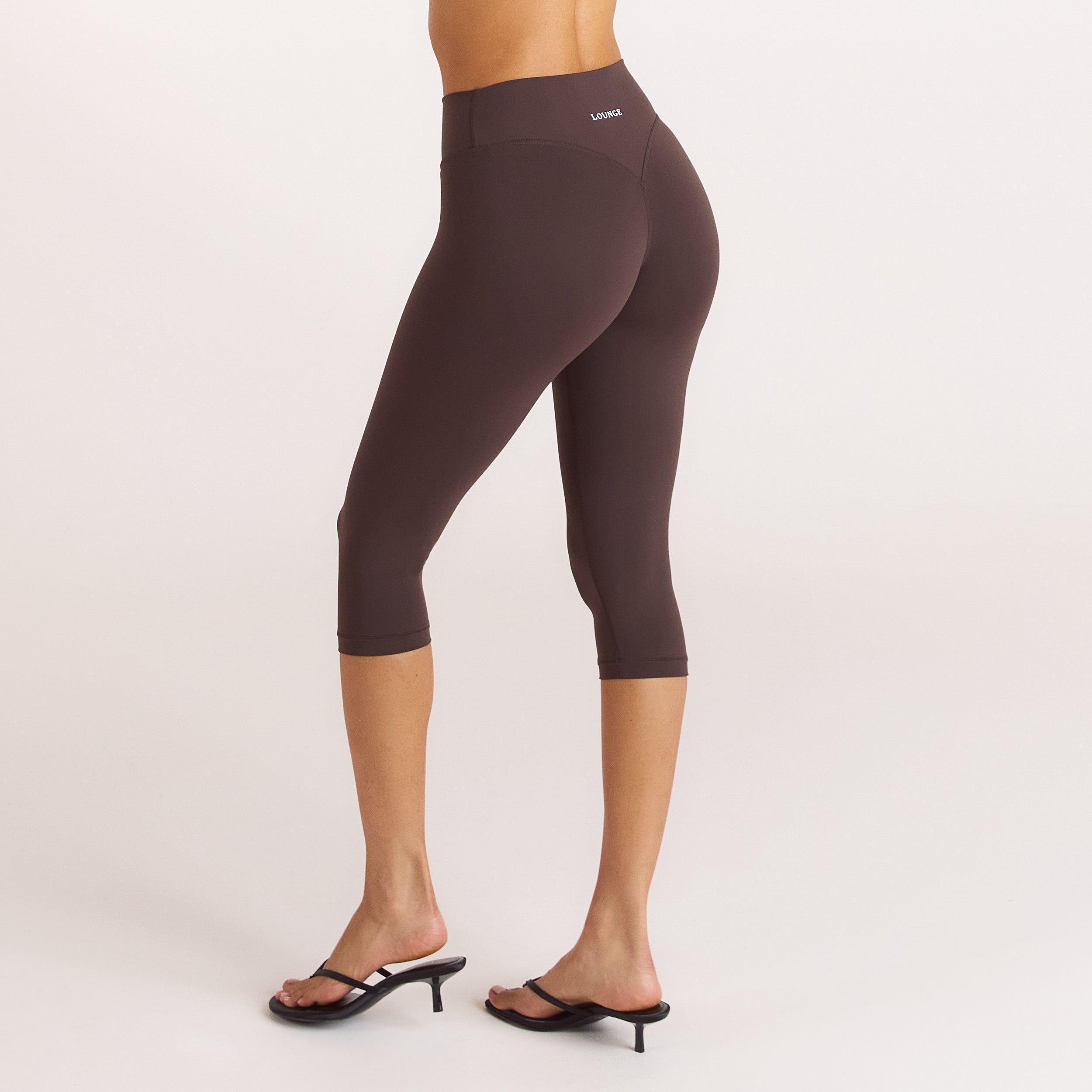 Lounge Underwear ContourSoft Capri Leggings - Dark Chocolate