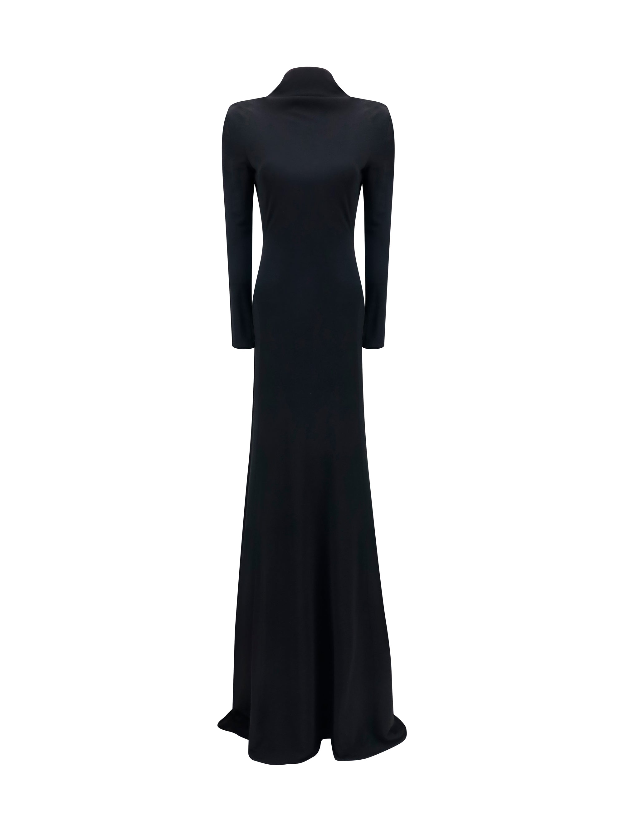 Tom Ford Long-Sleeved Evening Dress — Black