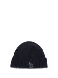 Dolce & Gabbana GX53KTJDVLQ Ribbed Wool Beanie — Black
