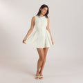 Lounge Underwear Embroidered Mini Dress - Cream