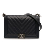 Medium Chevron Lambskin Boy Flap