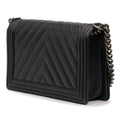 Medium Chevron Lambskin Boy Flap