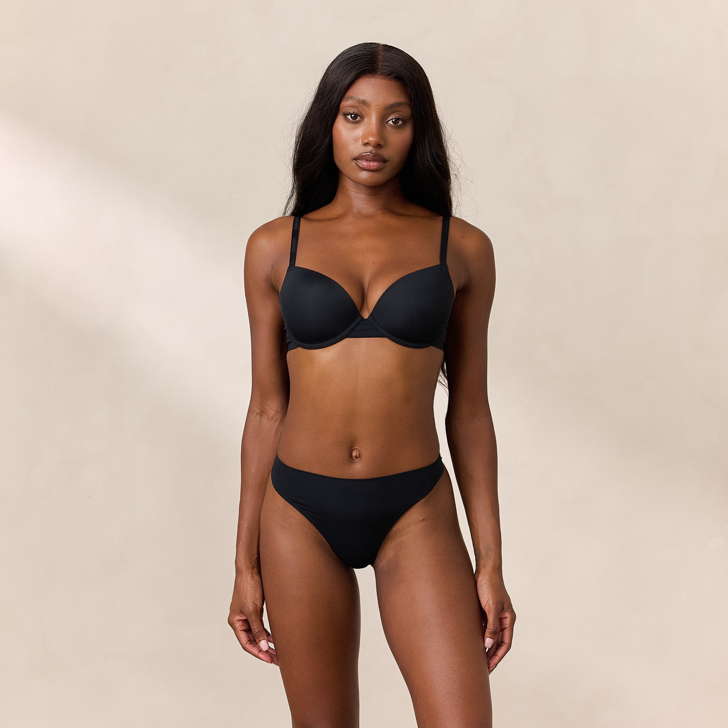 Lounge Underwear Invisible Form T-Shirt Bra - Black