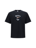 Burberry Archive Check Embroidered Logo T-Shirt — Black