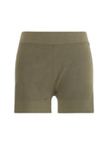 Extreme Cashmere Rib-Knit Cotton-Cashmere Bermuda Shorts — Green
