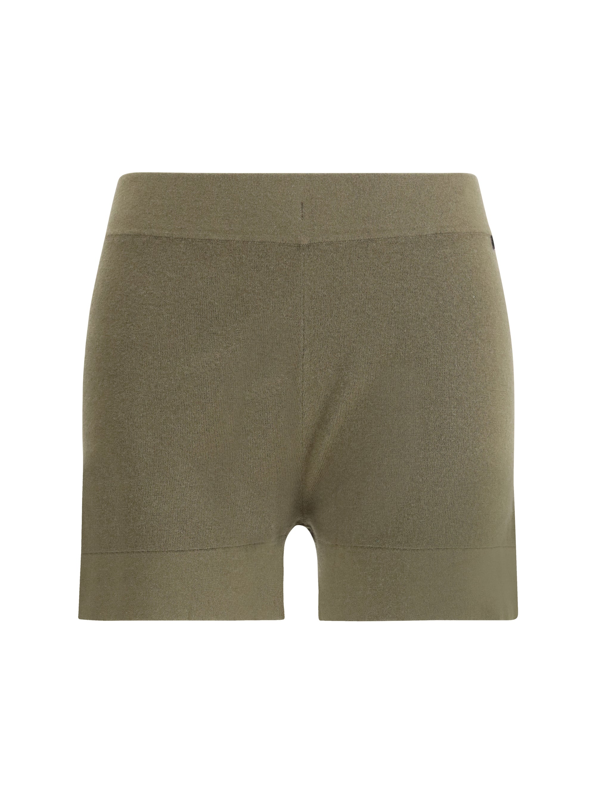 Extreme Cashmere Rib-Knit Cotton-Cashmere Bermuda Shorts — Green