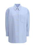 Fabiana Filippi Double Wool Fleece Shirt — Blue