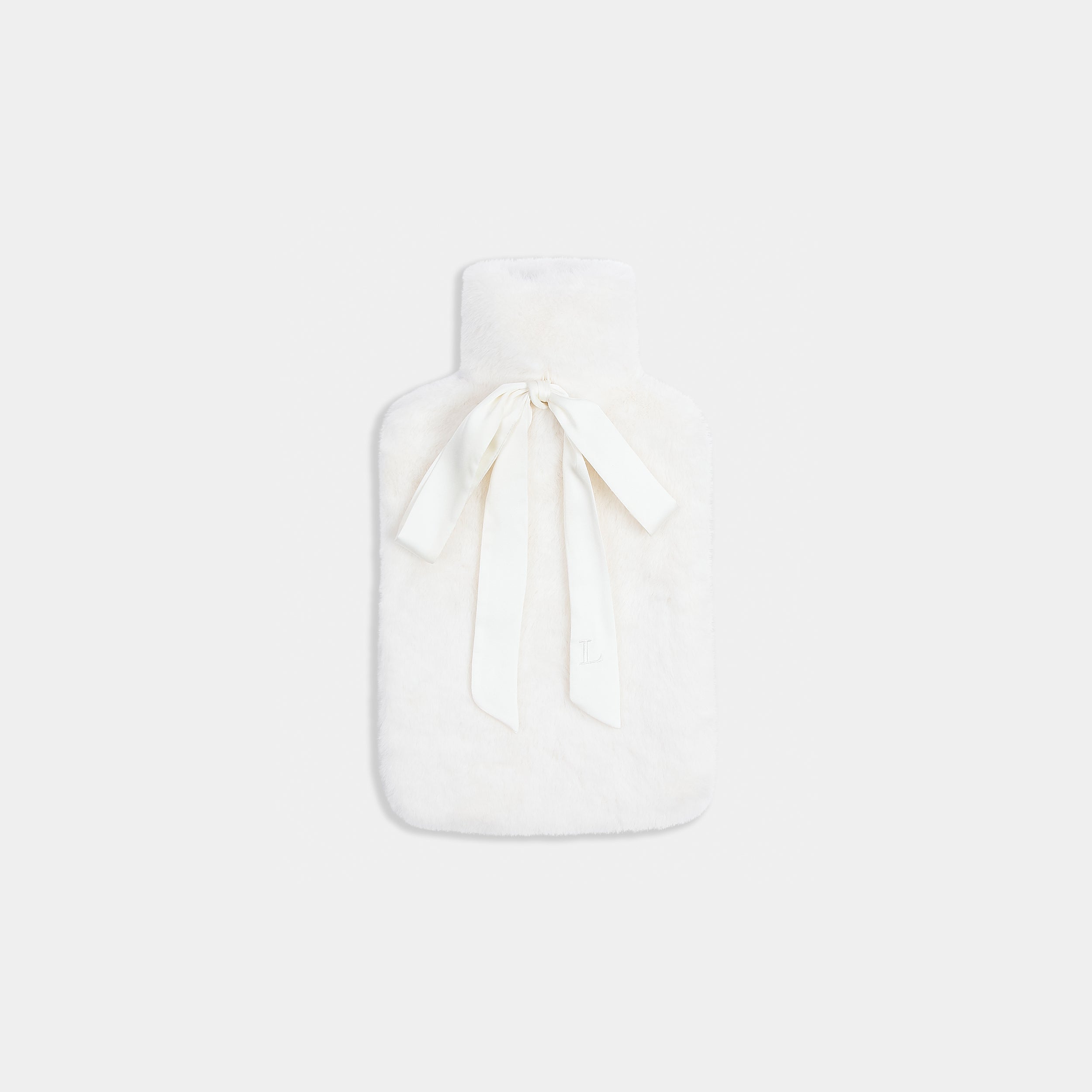 Lounge Underwear Faux Fur Hot Water Bottle - Ivory