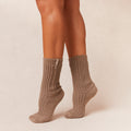 Lounge Underwear Snooze Knitted Socks - Fawn
