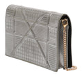 Metallic Patent Microcannage Diorama Wallet on Chain