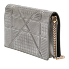 Metallic Patent Microcannage Diorama Wallet on Chain
