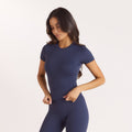 Lounge Underwear Classic Fitted Top - Ink Blue