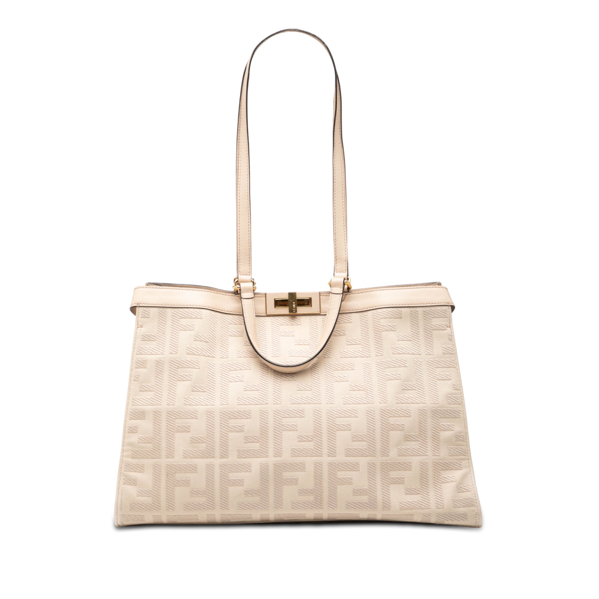 Zucca Embroidered Canvas Peekaboo X Tote