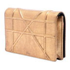 Metallic Calfskin Diorama Wallet on Chain