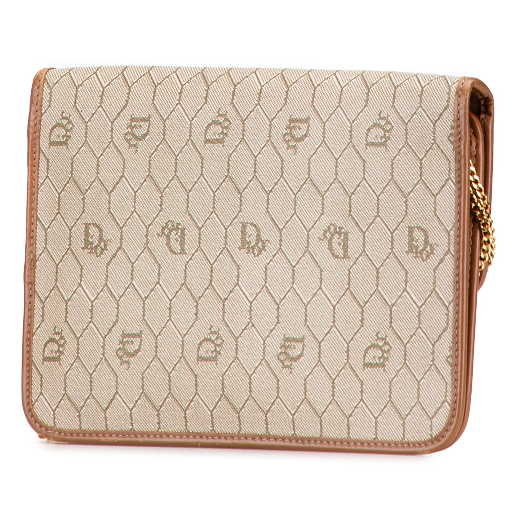Honeycomb Coated Canvas Chain Shoulder Bag