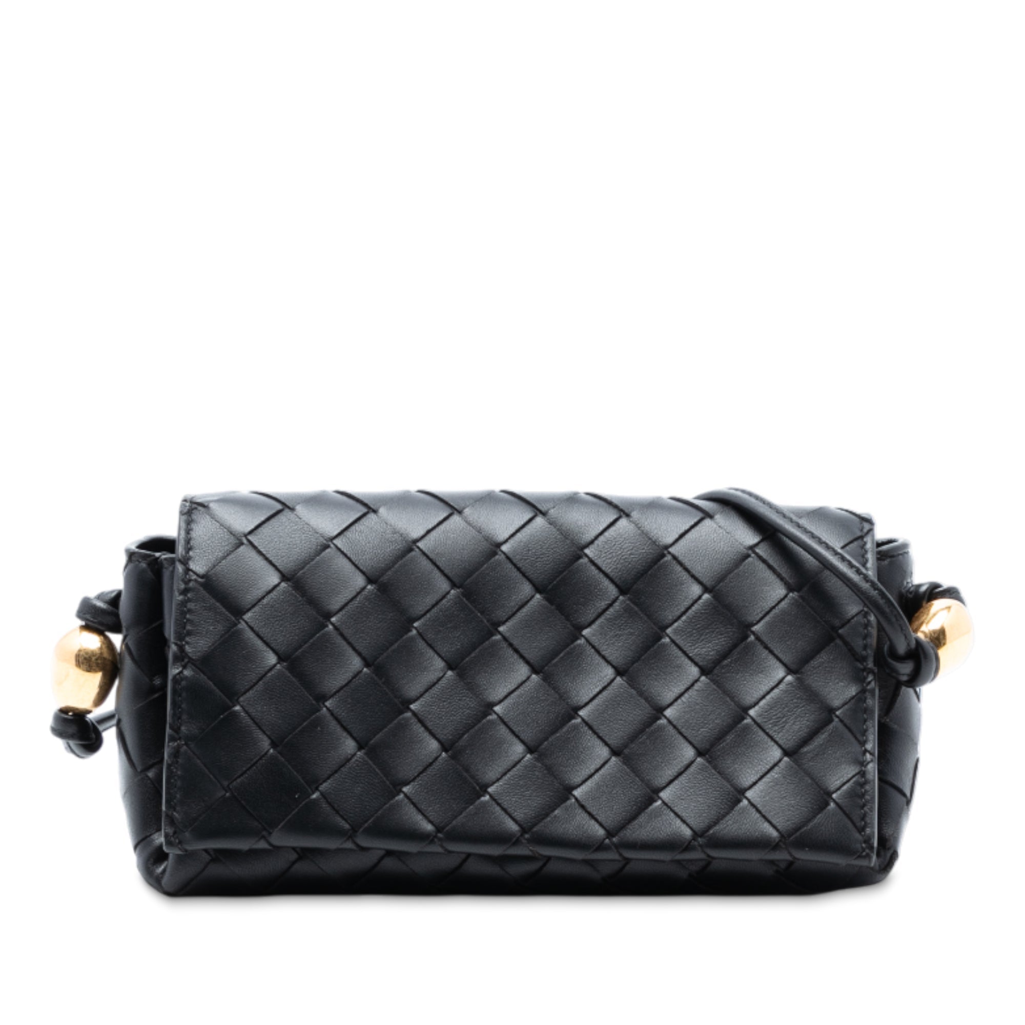 Nappa Intrecciato Pouch On Strap Crossbody