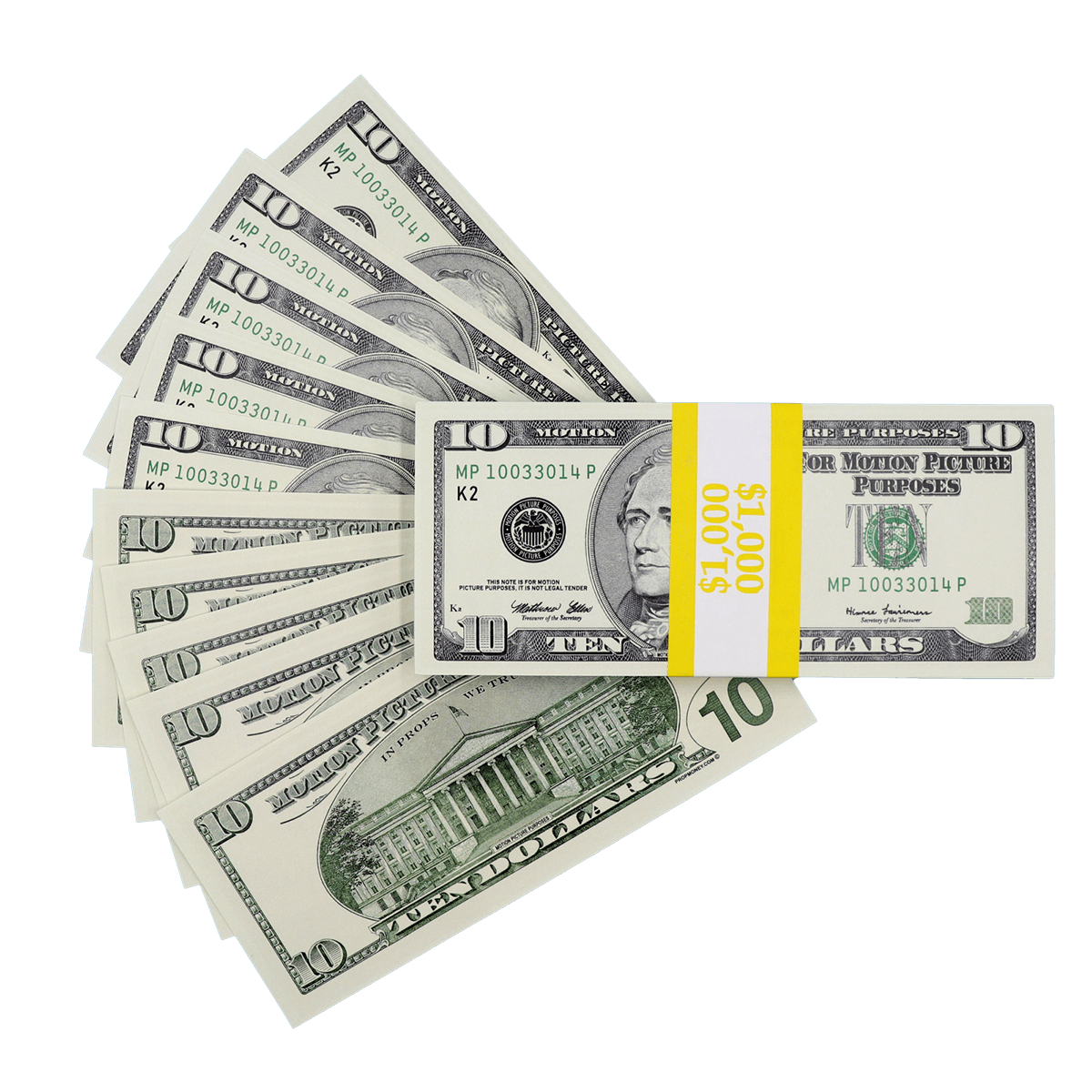 $1,000 Full Print 2000 Series Stack By Prop Money Inc.