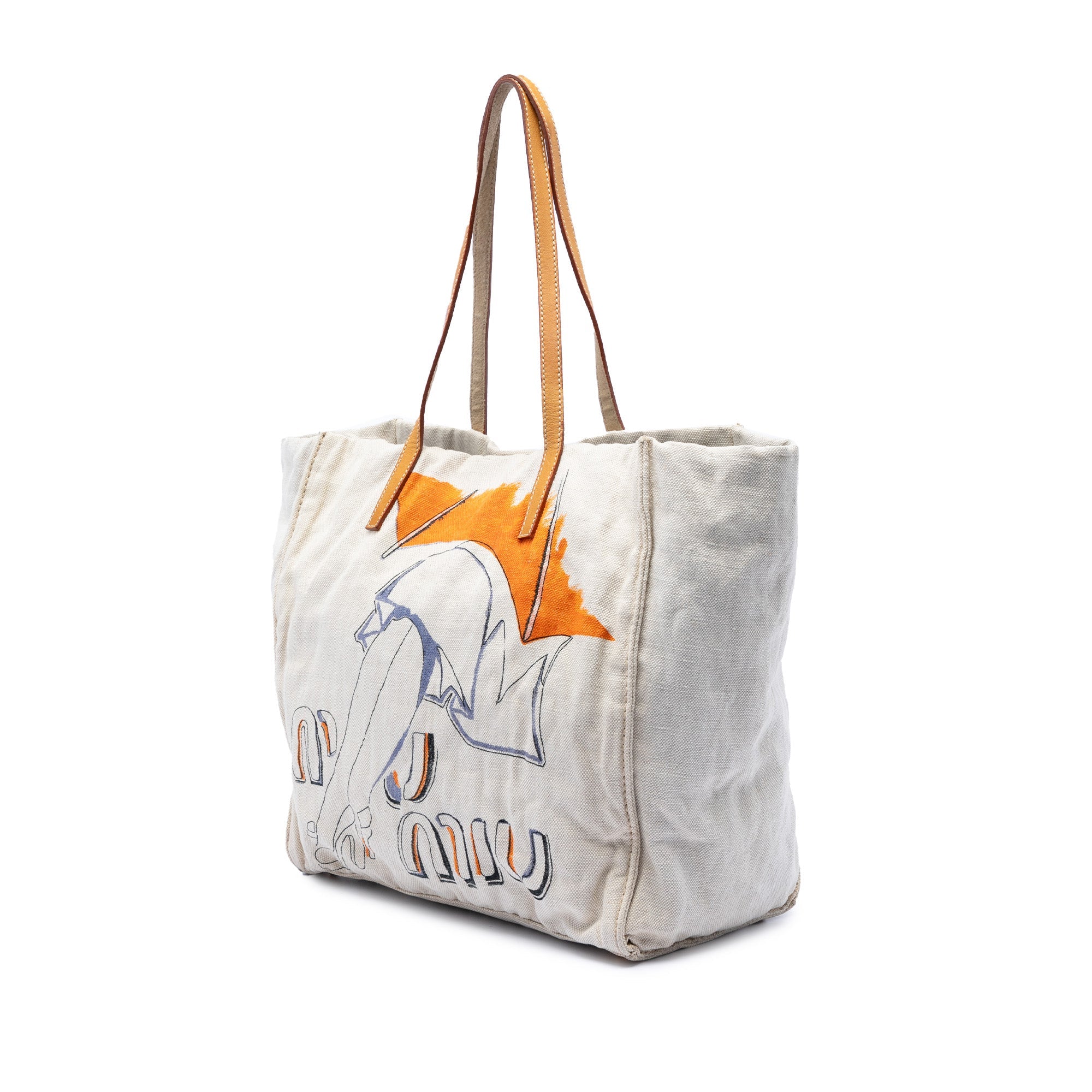 Printed Canvas Tote