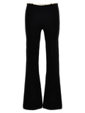 Alexander Wang Gold Nameplate Chain Trousers — Black