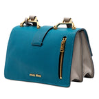 Bicolor Goatskin Madras Crossbody