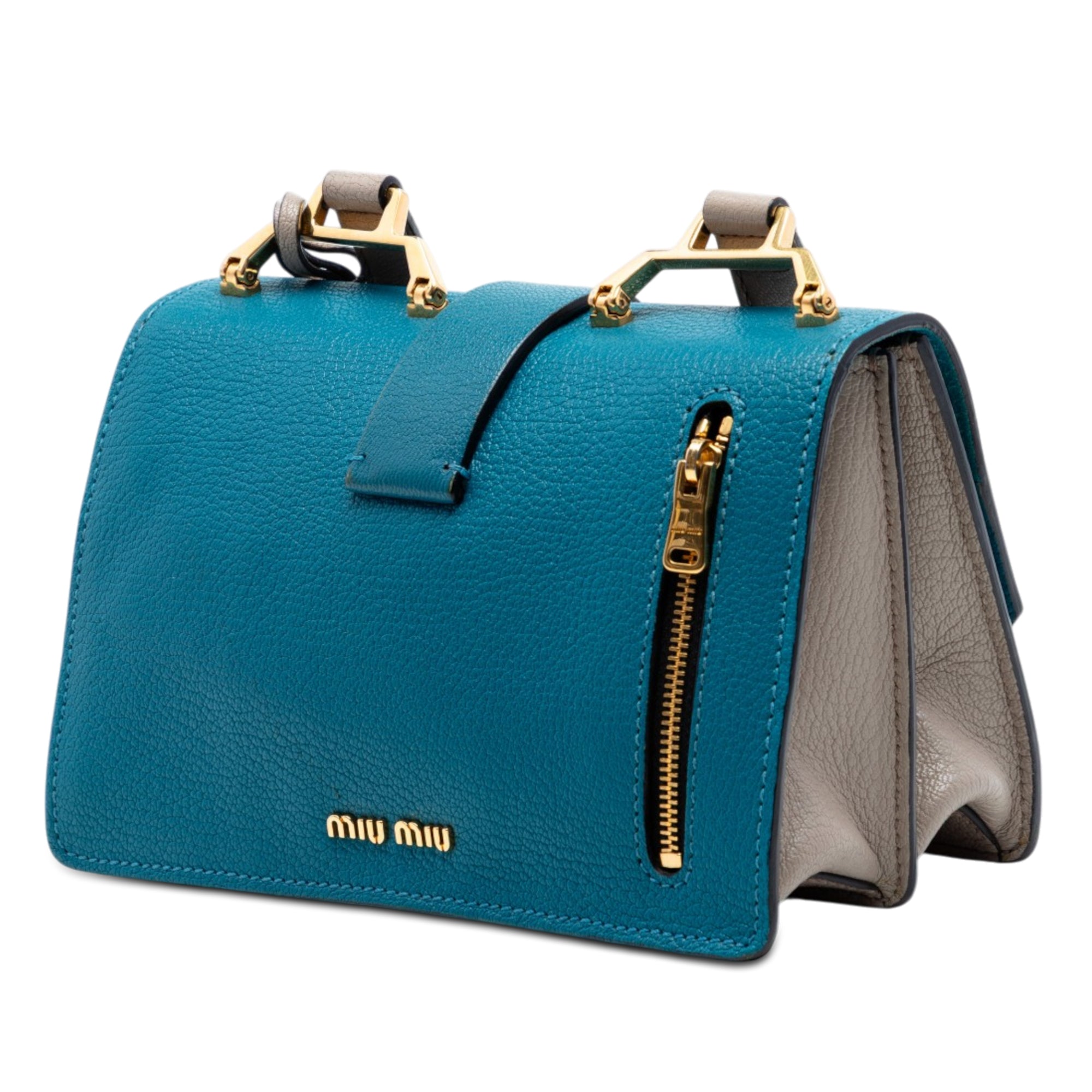 Bicolor Goatskin Madras Crossbody