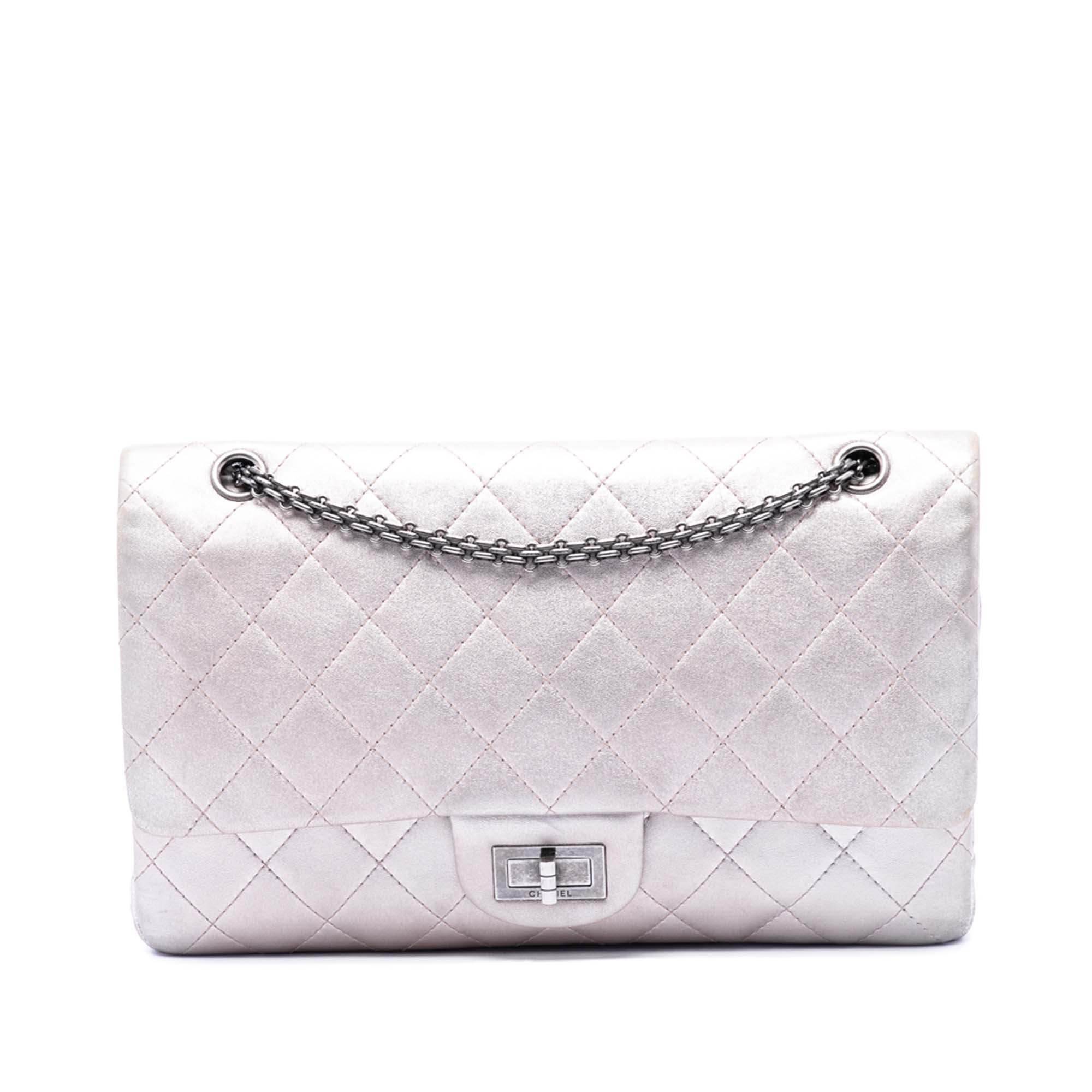 Quilted Iridescent Lambskin Reissue 2.55 Double Flap 227