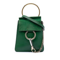Mini Calfskin and Suede Faye Bracelet Bag