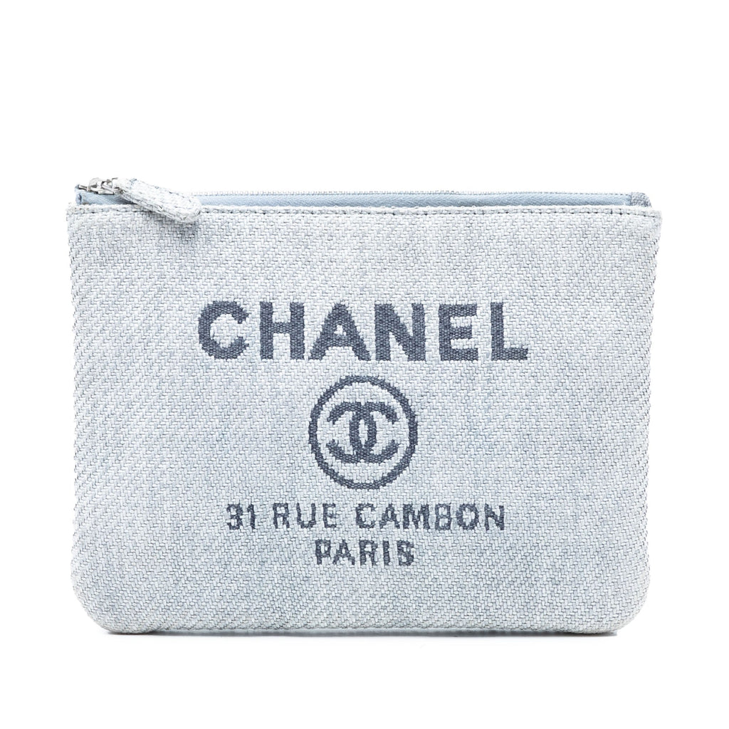 Small Denim Deauville O Case Clutch