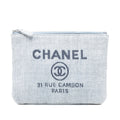 Small Denim Deauville O Case Clutch