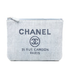 Small Denim Deauville O Case Clutch