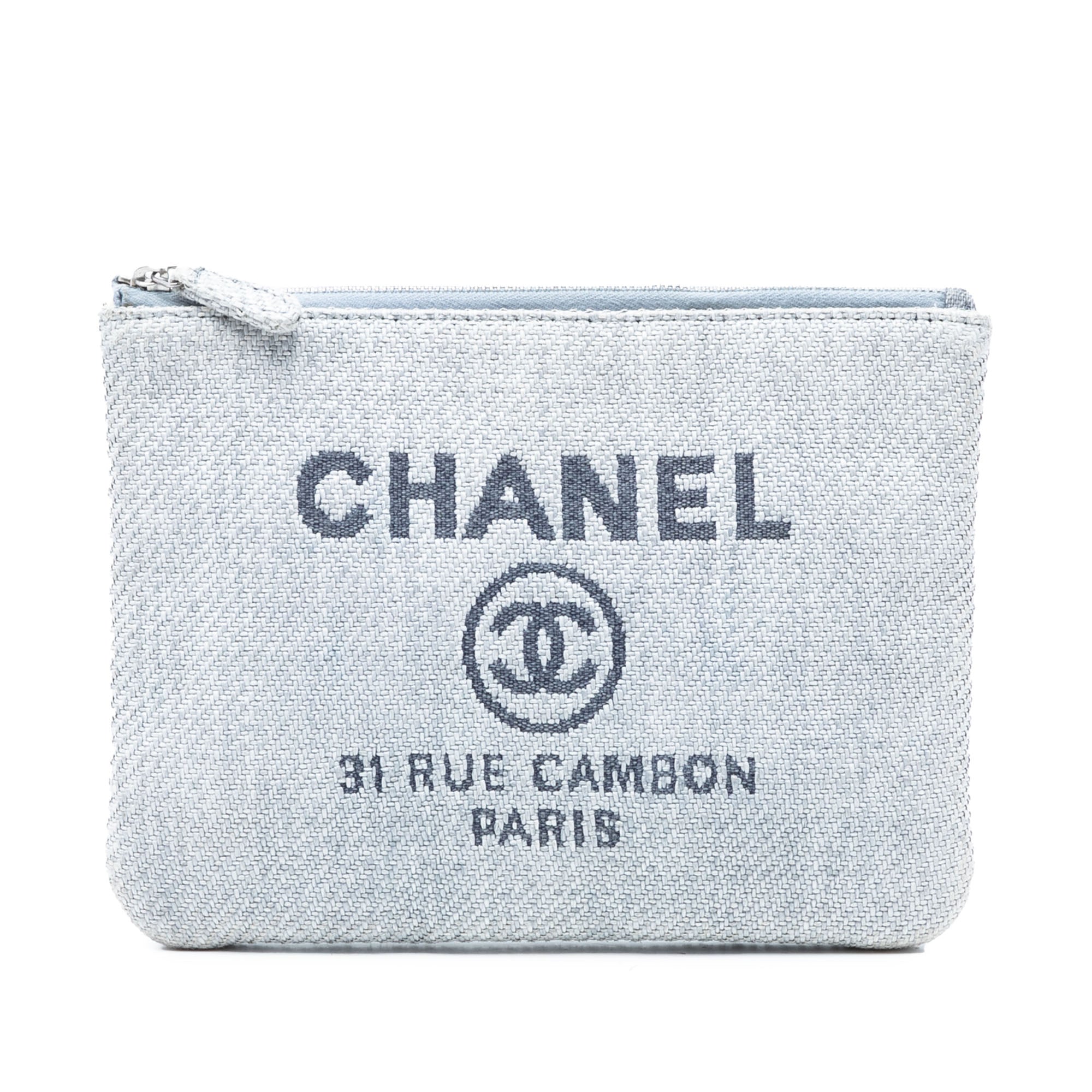 Small Denim Deauville O Case Clutch