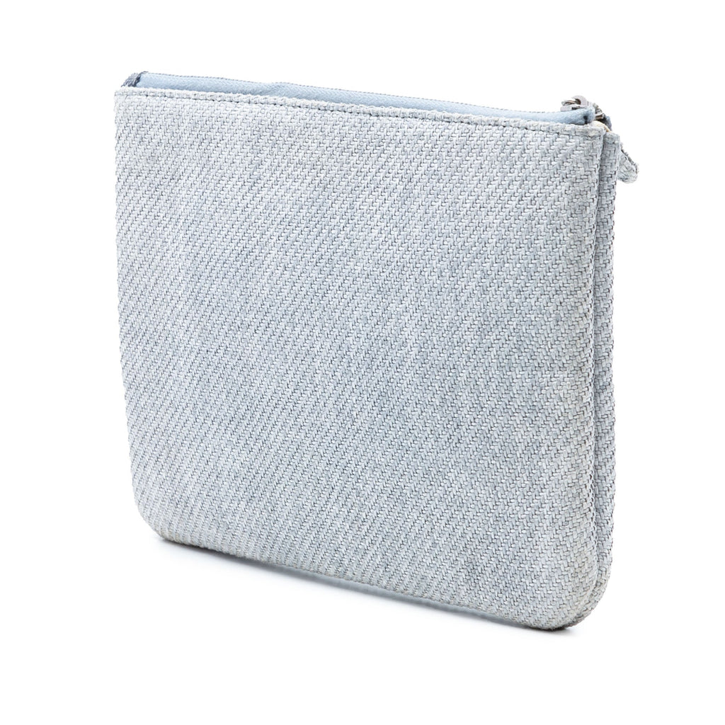 Small Denim Deauville O Case Clutch