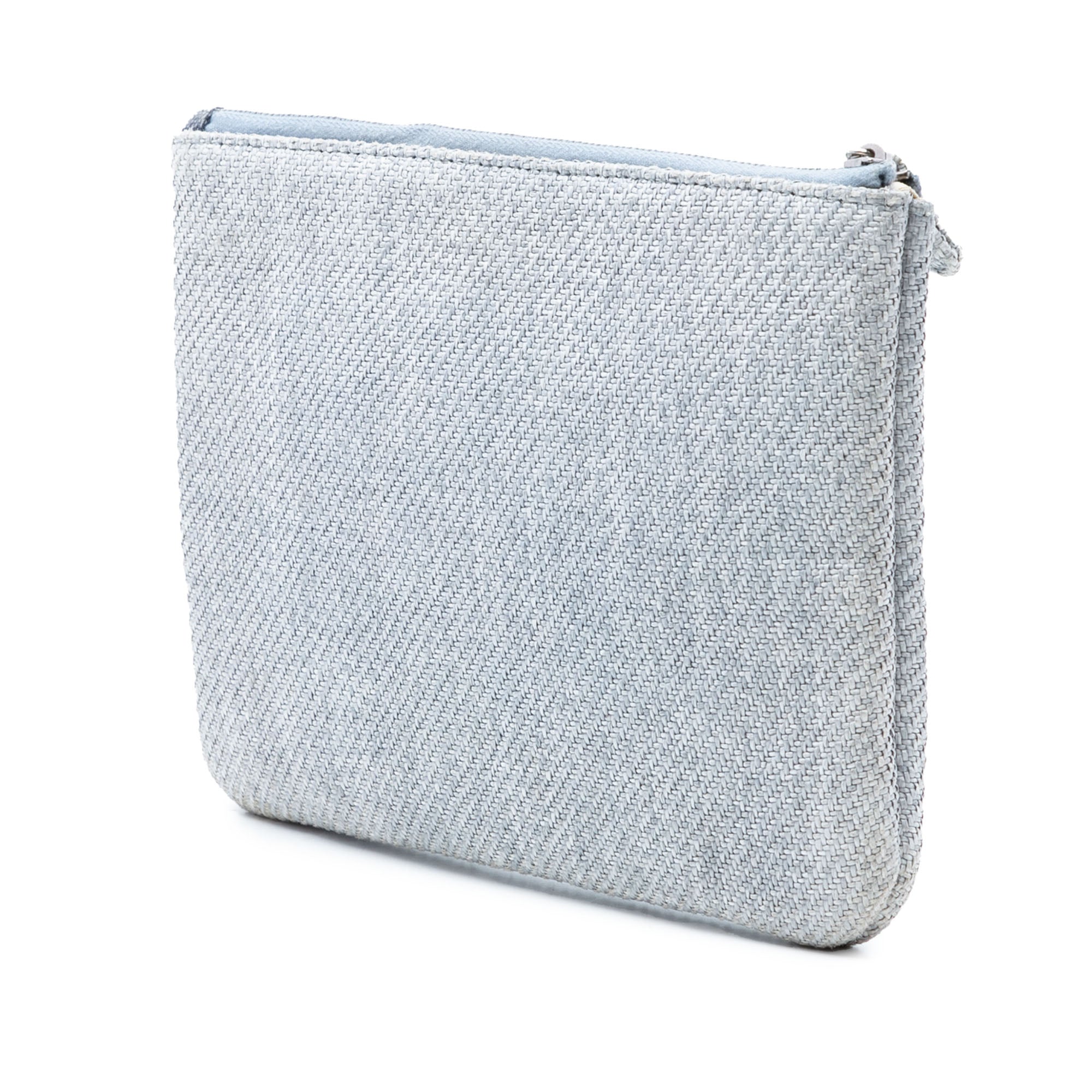 Small Denim Deauville O Case Clutch