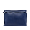 Leather Anagram T Clutch