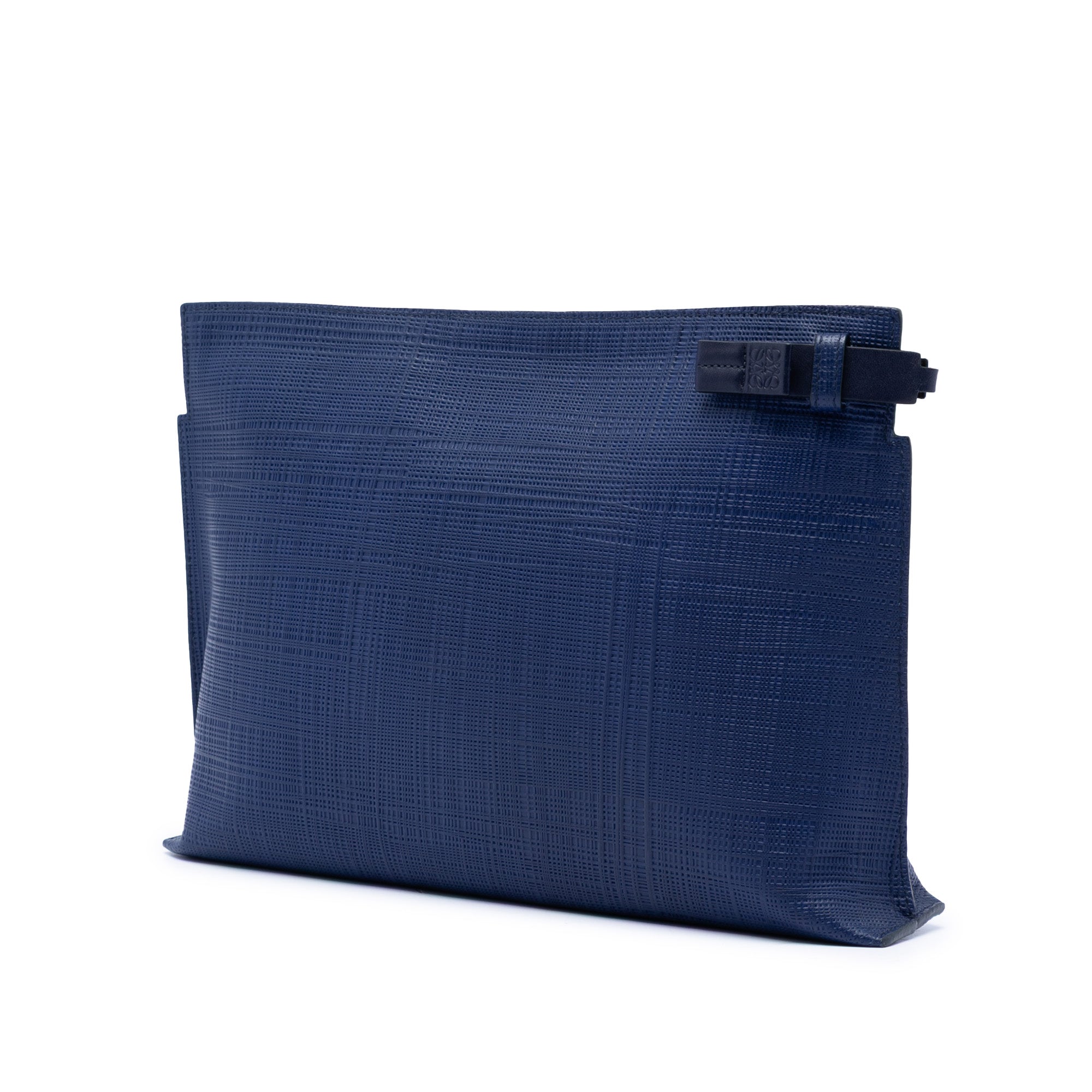 Leather Anagram T Clutch