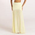 Lounge Underwear Sheer Maxi Skirt - Lemon