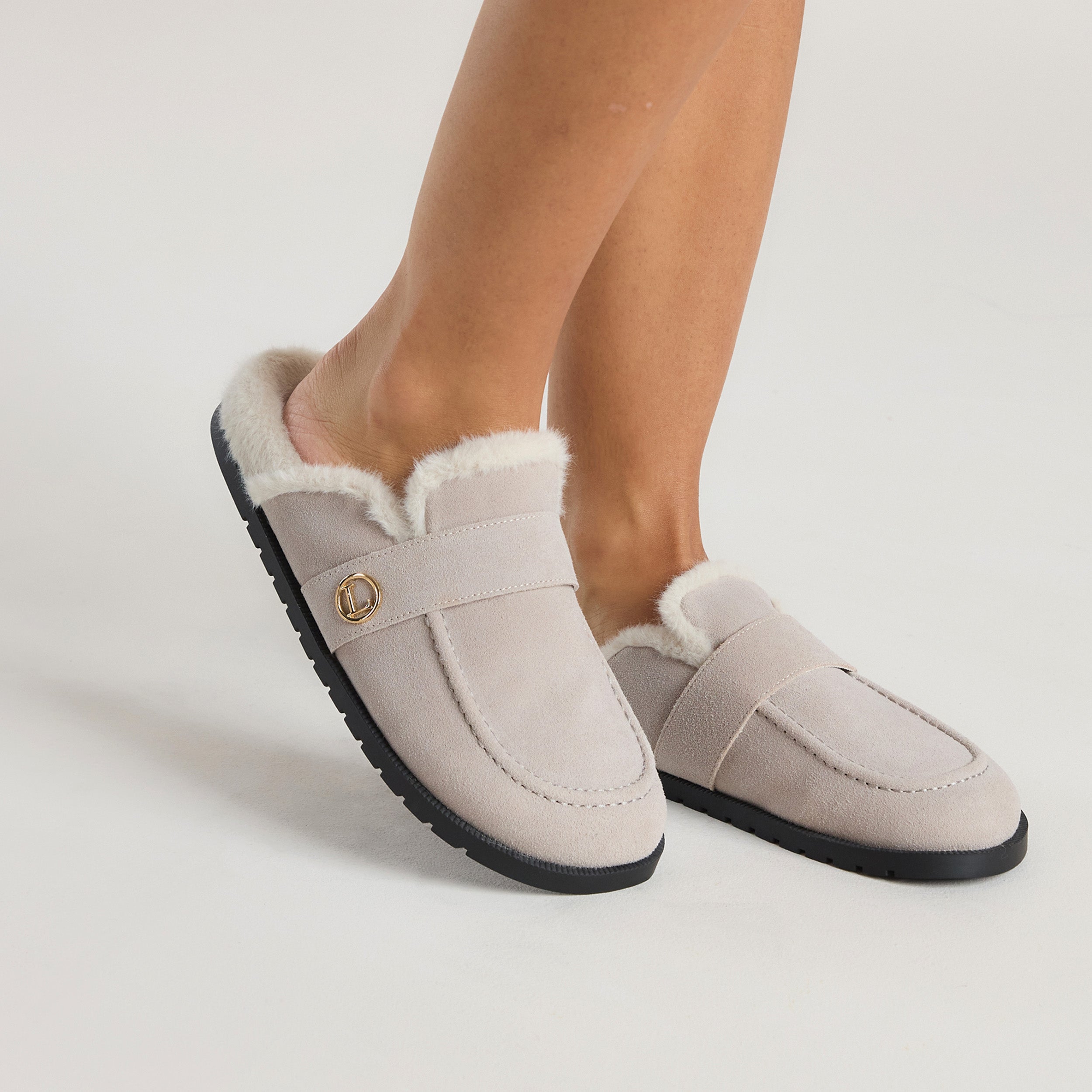 Lounge Underwear Amara Mules - Light Grey