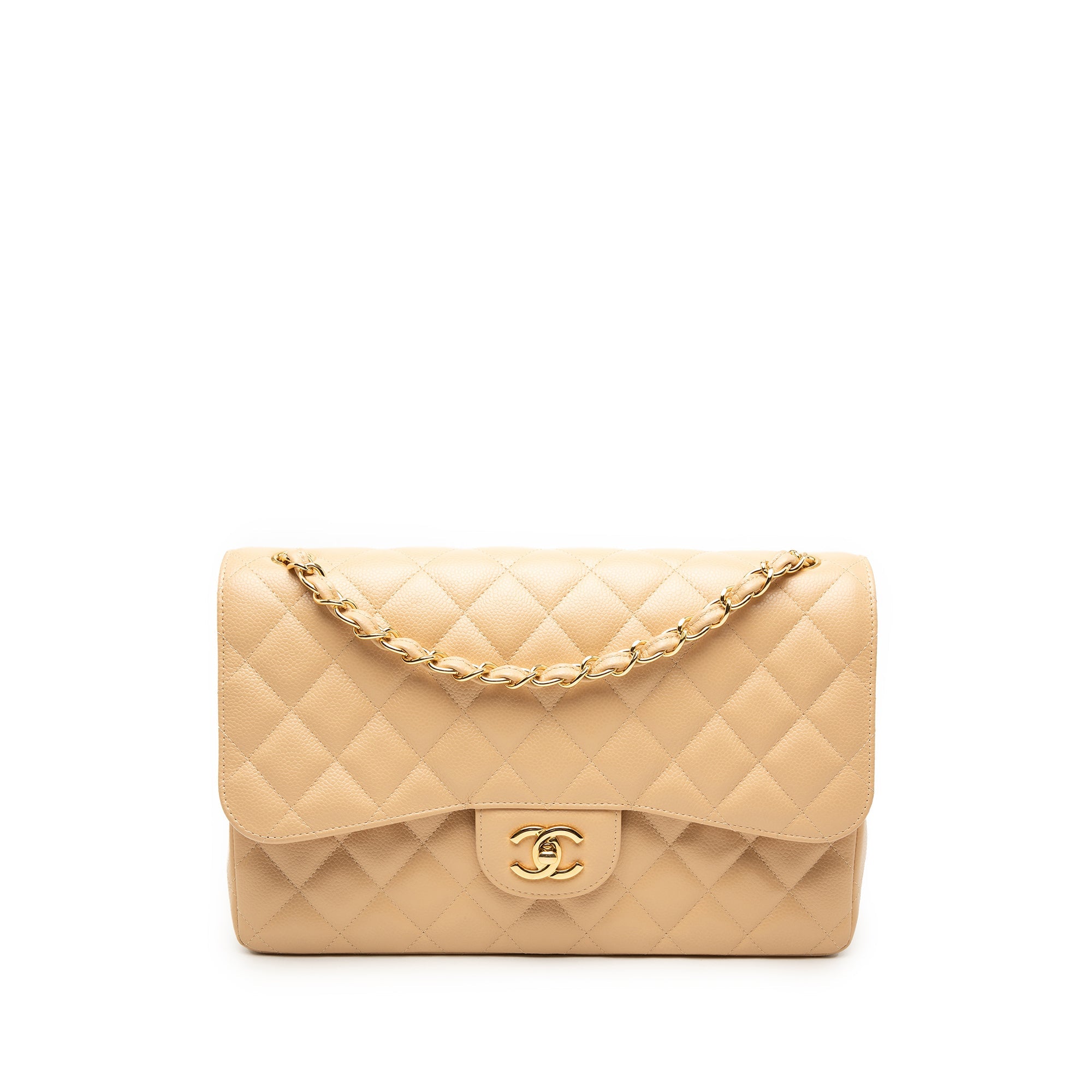 Jumbo Classic Caviar Double Flap