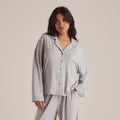 Lounge Underwear Modal Pyjama Shirt - Grey Marl