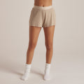 Lounge Underwear Soft Waffle Pyjama Shorts - Mink