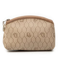 Honeycomb Coated Canvas Cosmetic Pouch