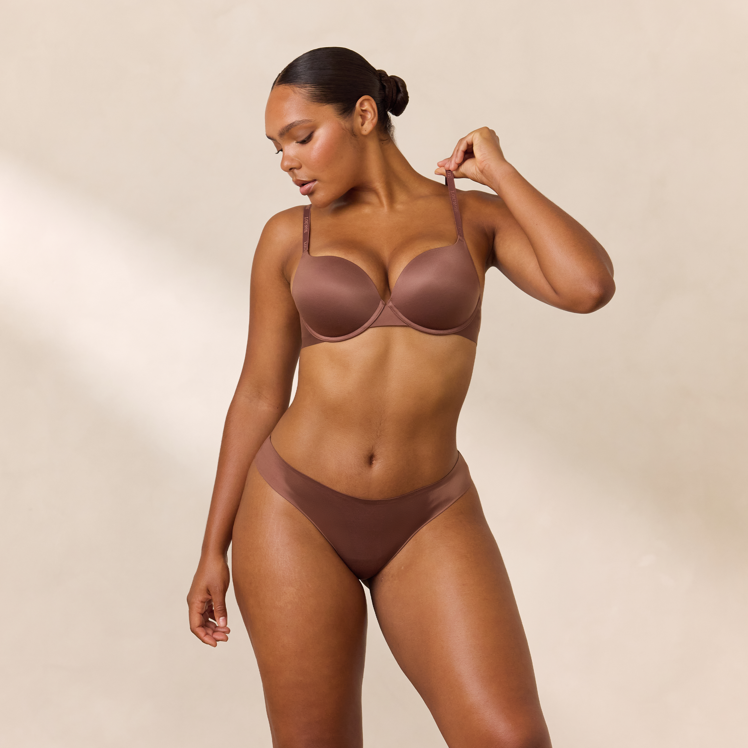 Lounge Underwear Everyday High Push-Up Bra - Nutmeg